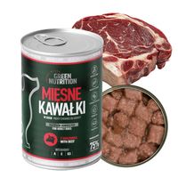 MOKRA KARMA DLA PSA GREEN NUTRITION 9,96KG KAWAŁKI MIĘSNE MIX SMAKÓW | x24