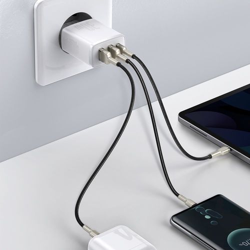 Compact szybka ładowarka sieciowa 2x USB USB-C 30W 3A PD QC biały na Arena.pl