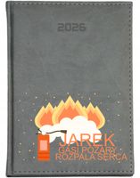 KALENDARZ A6 2026 TYGODNNIOWY PLANER nadruk PREZENT DLA STRAŻAKA + IMIĘ