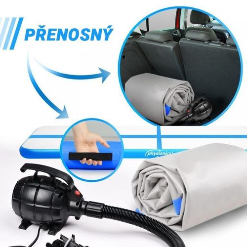 Physionics Airtrack, Dmuchana mata 8 m, niebieska na Arena.pl