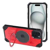 Futerał ARMOR MAG COVER kompatybilny z MagSafe do IPHONE 15 Plus czerwony