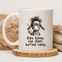 CHAMSKI KUBEK BEZ CENZURY | ŚMIESZNY PREZENT | DO PRACY BIURA DOMU | 330 ml