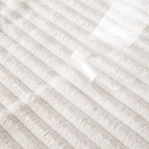 MIULEE Koc Dwustronna Flanela 125 cm x 150 cm Miękki Aksamitny Biały na Arena.pl