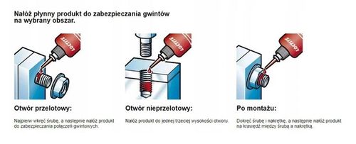 Loctite 242 50 ml Klej do uszczelniania gwintów środek zabezpieczenie na Arena.pl