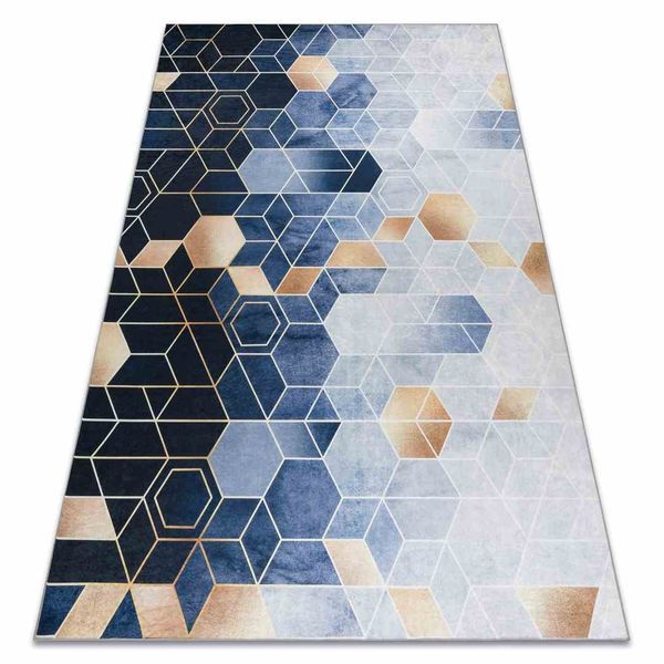 RUG/LU/ARLEN/CUBE/BLUE/160x220 zdjęcie 2