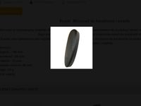 Stopka do kolby czarna, miękka