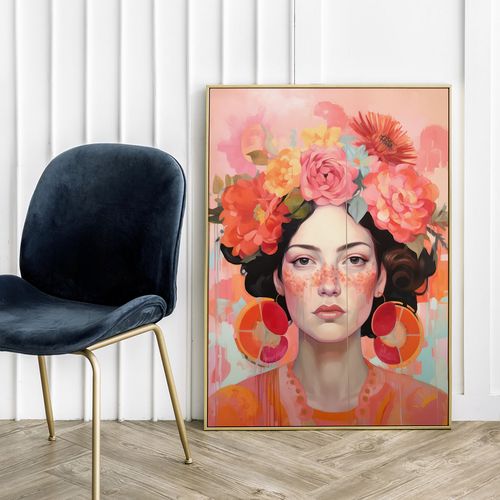 Plakat portret kwiaty 50x70 cm na Arena.pl