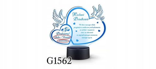 PODZIĘKOWANIA DLA RODZICÓW Świadków PREZENT na ŚLUB WESELE z TWOIM GRAWERem na Arena.pl