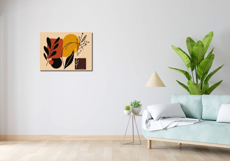 Obraz 70x50cm Ciepłe Kontury zdjęcie 2