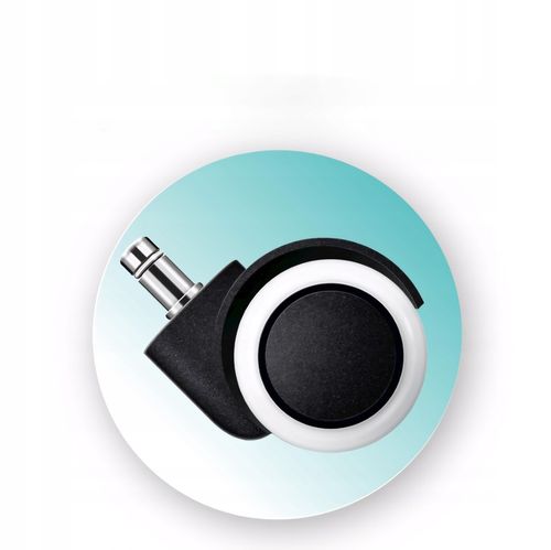 KÓŁKA DO FOTELA OBROTOWEGO 5X KRZESŁA NIE RYSUJĄ PODŁOGI BEZ RYS BIAŁE na Arena.pl