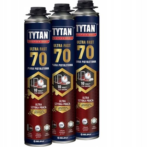 Tytan Ultra Fast 70 Szybka Piana Montażowa 860ml na Arena.pl