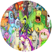 Opłatek na tort My Singing Monsters