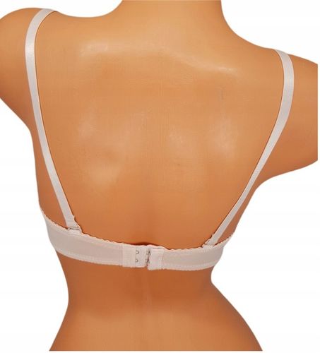 Biustonosz koronkowy stanik usztywniany zbierający z fiszbinami 90D kolory na Arena.pl