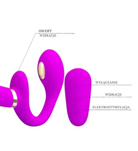 Strap-on bez uprzęży + elektrostymulacja na Arena.pl