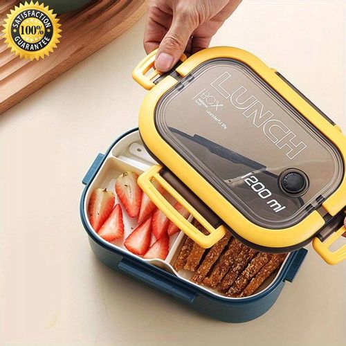 LUNCHBOX LUNCH BOX ŚNIADANIÓWKA POJEMNIK PUDEŁKO BOX Z PRZEGRÓDKAMI 1200ML na Arena.pl