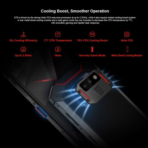 Telefon DOOGEE S70 IP68 6/64GB Octa Core A8.1 Czar na Arena.pl