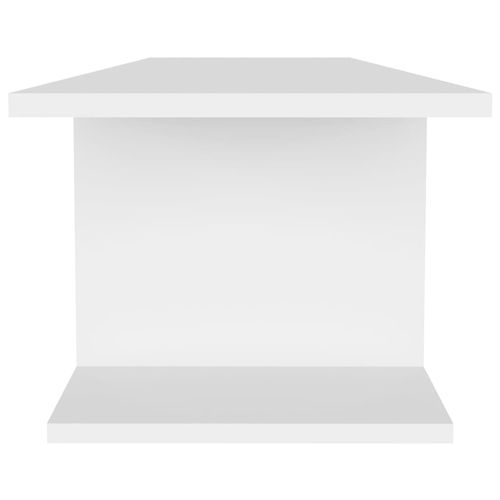 Wisząca szafka telewizyjna, biała, 103x30x26,5 cm, płyta na Arena.pl