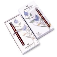 długopis w pudełku ptn 222-gb-8518 red-silver
