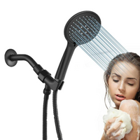 SŁUCHAWKA PRYSZNICOWA CZARNA