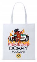 Dla Policjanta Policjantki Torba Eco Biała Shopper Z Nadrukiem Ze Zdjęciem