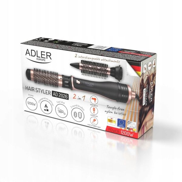 Suszarka Lokówka Suszarka do włosów 2w1 Zimny nawiew Nasadki 21mm/38mm zdjęcie 2