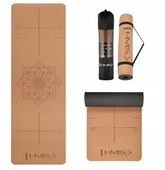 Mata korkowa 182x61x0,6cm do ćwiczeń FITNESS aerobik joga HMS + pokrowiec