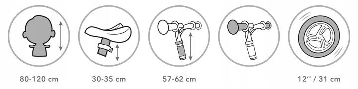ROWEREK BIEGOWY JEŹDZIK KIDWELL REBEL KOŁA 12" LEKKI REGULOWANY do 25 kg zdjęcie 10