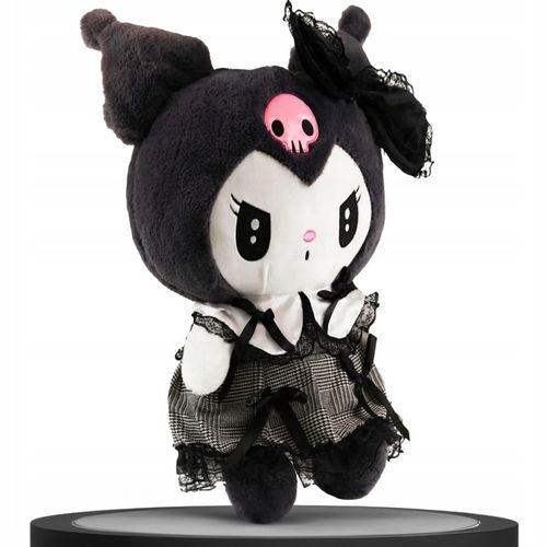 HELLO KITTY KUROMI MASKOTKA PLUSZAK ZABAWKA CZARNA SUKIENKA KOTEK 35CM na Arena.pl