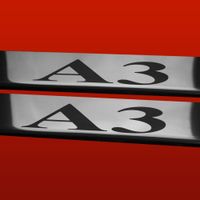 Listwa progowa AUDI A3 8P Stal nierdzewna 304 połysk 2szt