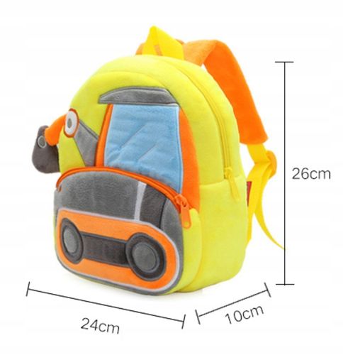 Plecak z maszynami budowlanymi dla dziecka na Arena.pl