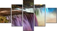 75CM 120 OBRAZ 5 ELEM WODOSPAD NIAGARA ŚCIENNY DRUK