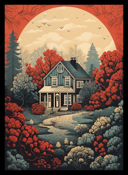 Plakat 25x35cm Idylla Rustykalna zdjęcie 2