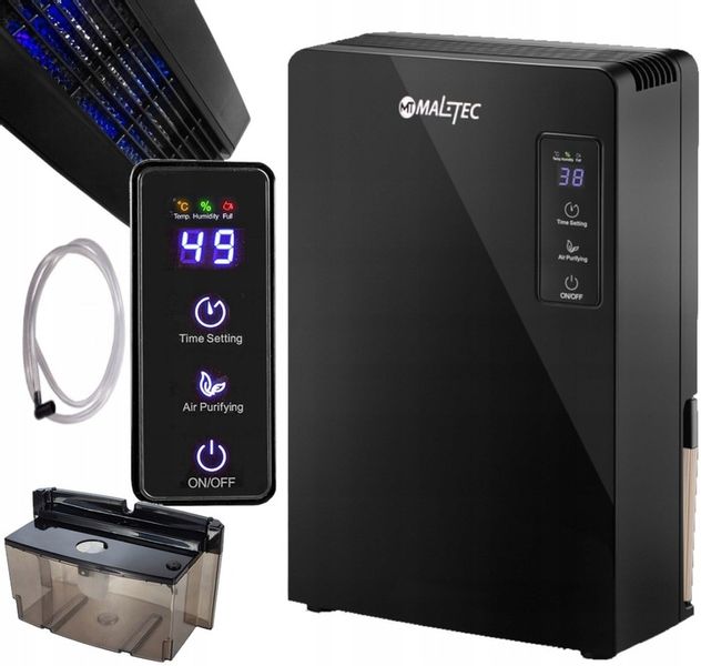 Osuszacz Powietrza Mocny 90W Pochłaniacz Wilgoci Cichy Wydajny Zbiornik 2,2 zdjęcie 1