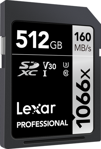 Lexar SDXC Pro 1066x U3 UHS-I R160/W120 (V30) 512GB na Arena.pl