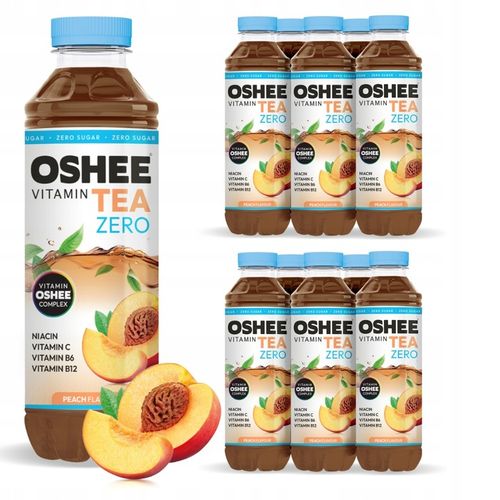 12x OSHEE ZERO Vitamin Tea brzoskwinia 555 ml na Arena.pl