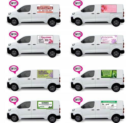 Naklejka Folia na samochód auto reklamowa różne wzory AUTOLAWETA na Arena.pl