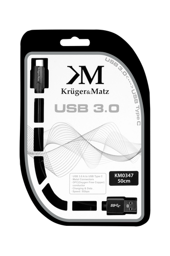 Kabel USB typu C 50 cm - Kruger&Matz na Arena.pl