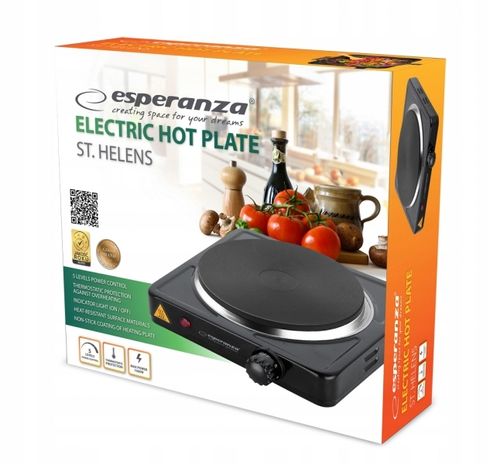 Kuchenka elektryczna ESPERANZA ST. HELENS CZARNA EKH003K na Arena.pl