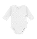 Body bawełniane kimono białe w kropeczki 68