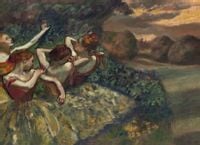 Four Dancers, Edgar Degas - plakat 42x29,7 cm