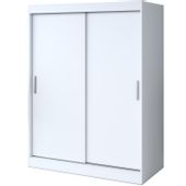 Szafa Przesuwna 150cm Gold Biel Garderoba 2 wnętrza