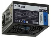 CICHY WYDAJNY ZASILACZ ATX 700W AKYGA 5XSATA 2XMOLEX WENTYLATOR 12CM