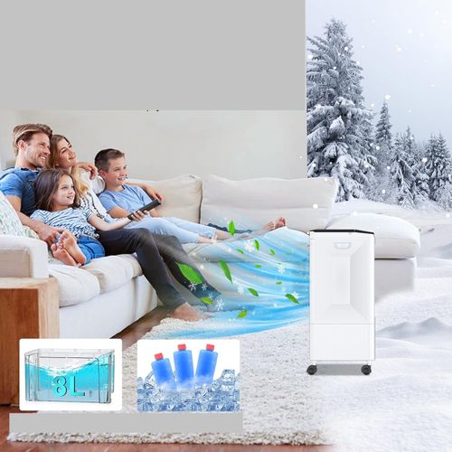 Klimatyzator przenośny z funkcją chłodzenia wodą 60W 6L POWYSTAWOWY na Arena.pl