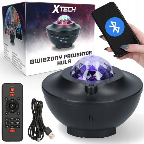 PROJEKTOR GWIAZD RZUTNIK NIEBA LAMPKA NOCNA LED GŁOŚNIK BLUETOOTH + PILOT na Arena.pl
