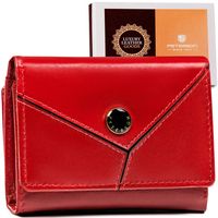 klasyczny, mały portfel damski ze skóry naturalnej - peterson