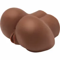 act big ass model anatomiczny z funkcją wibracji, brązowy, 21x22,5x13 cm
