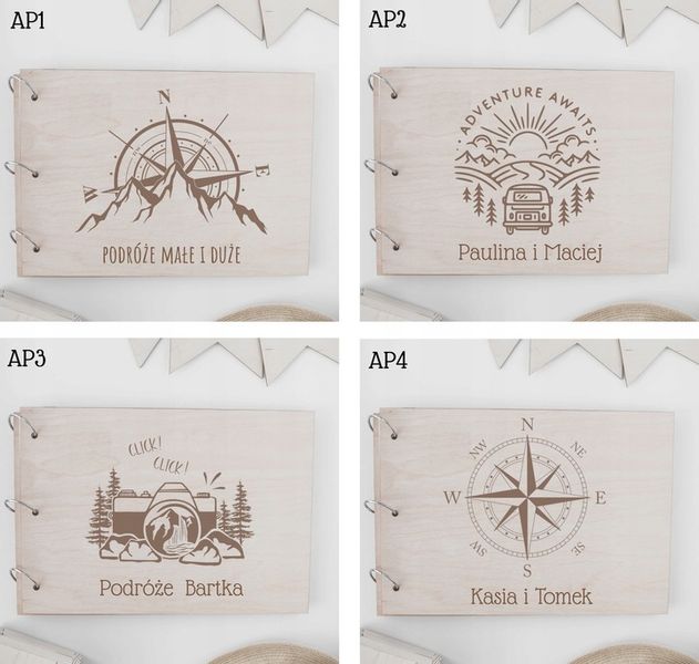 DREWNIANY ALBUM NA ZDJĘCIA PERSONALIZOWANY GRAWER zdjęcie 13