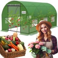 TUNEL FOLIOWY OGRODOWY 3x2 m DUŻY 6 m² SZKLARNIA FOLIA STELAŻ UV-4 PREMIUM