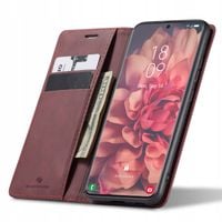 ELEGANCKIE ETUI Z KLAPKĄ SPACECASE WALLET SKÓRZANE CASE DO GALAXY S21 ULTRA