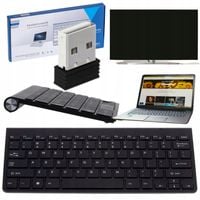 Klawiatura bezprzewodowa Smart TV czarna